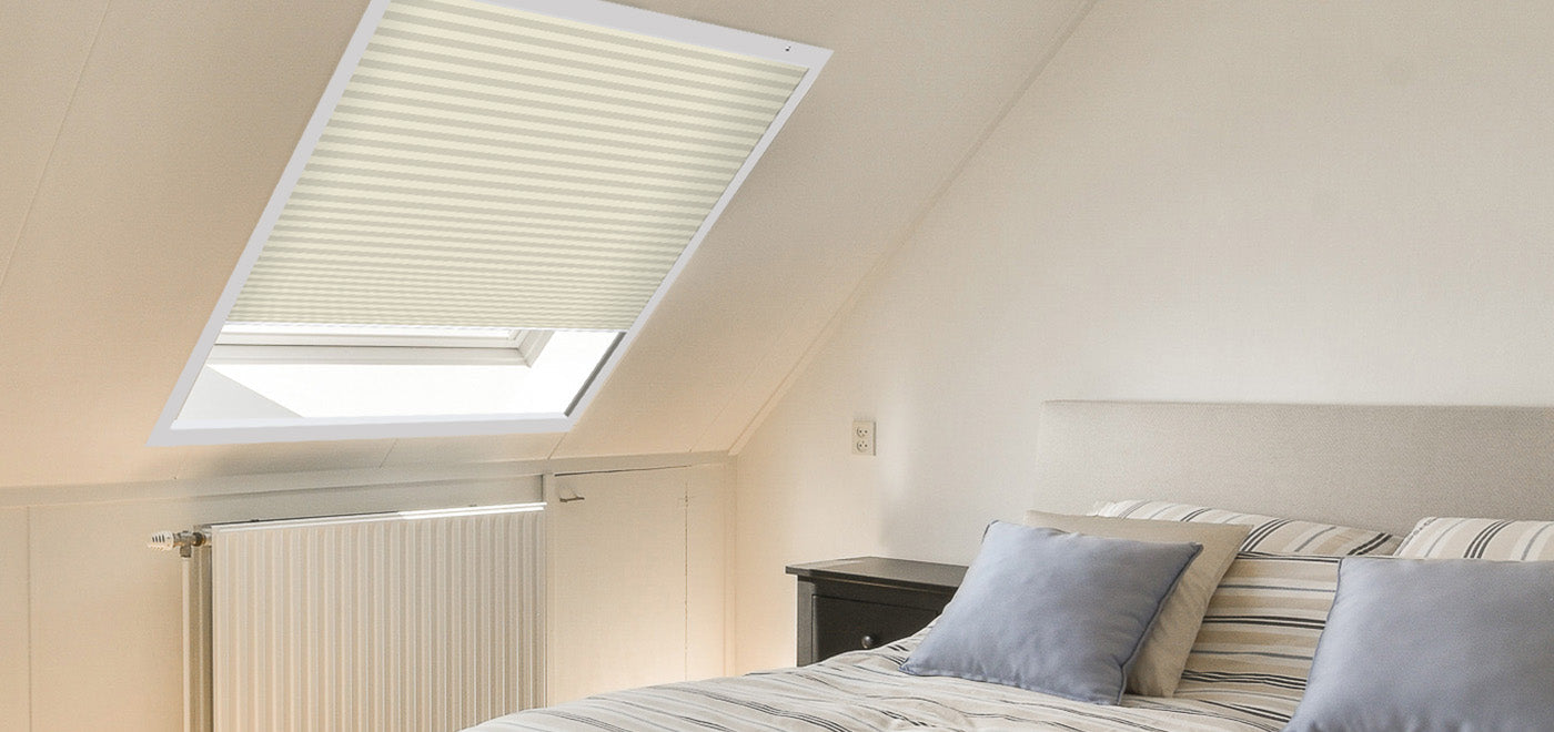Bedroom with Skylight Shades