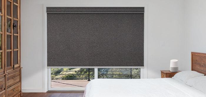 Bedroom with Roller Shade