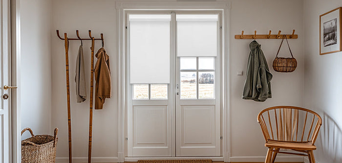 French Door with Roller shades