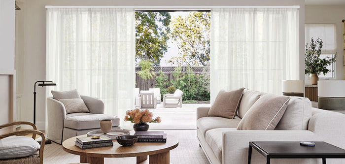 Living Room with Sheer Drapery