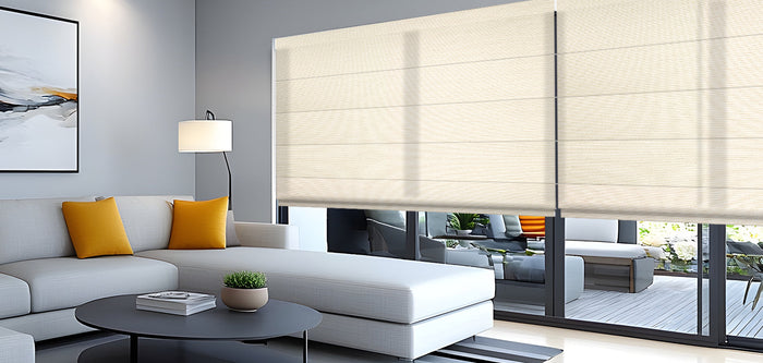 Livingroom With Roman Shades