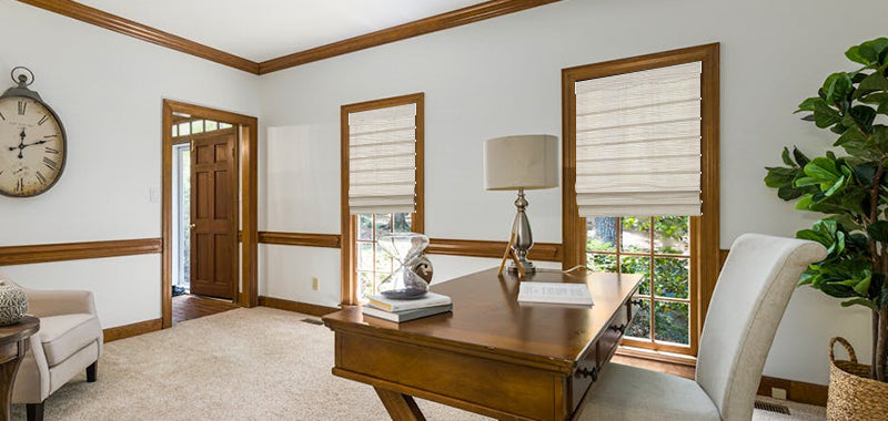 Indoor Roman Motorized Shades