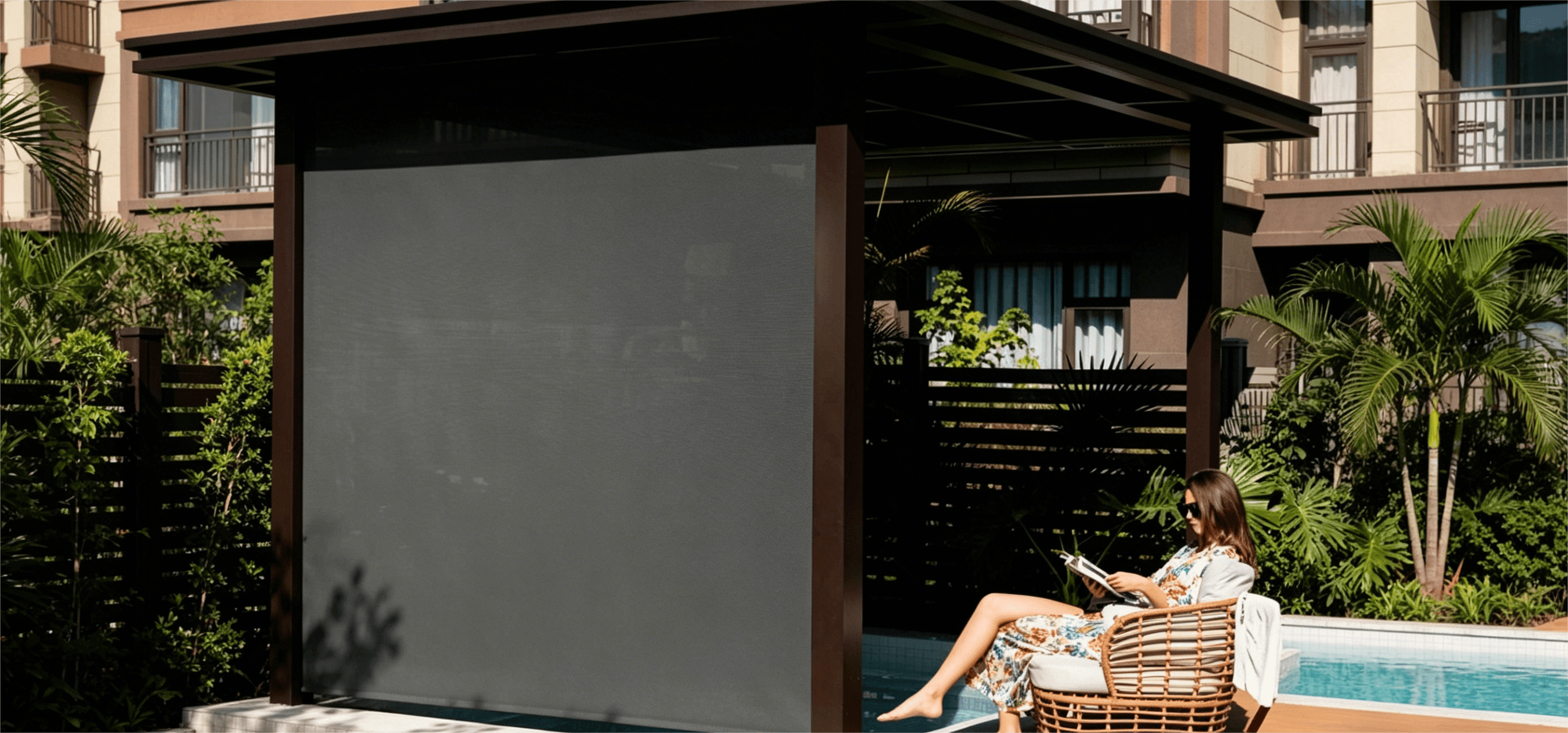Real Customer Review-Smart OutdoorShades  in the pavilion