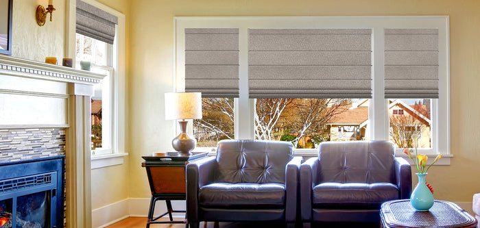 Livingroom With Roman Shades