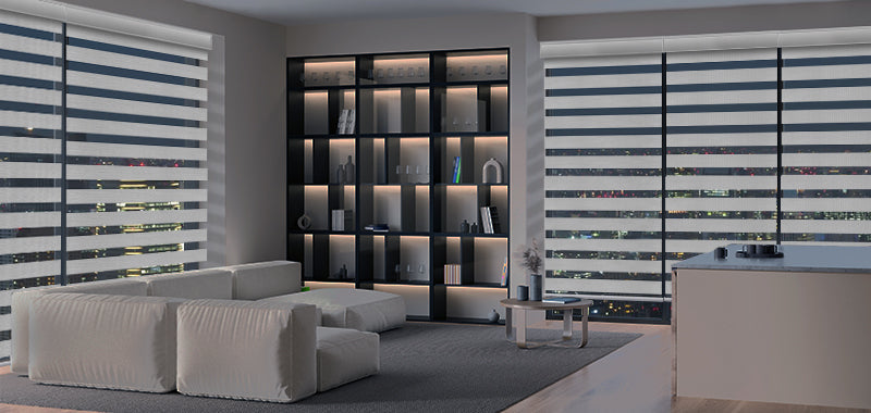 Zebra Shades for Living Room