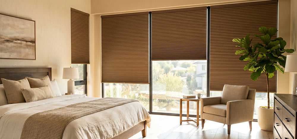 Cellular Shades  in the bedroom