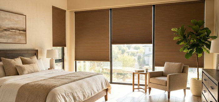 Cellular Shades  in the bedroom