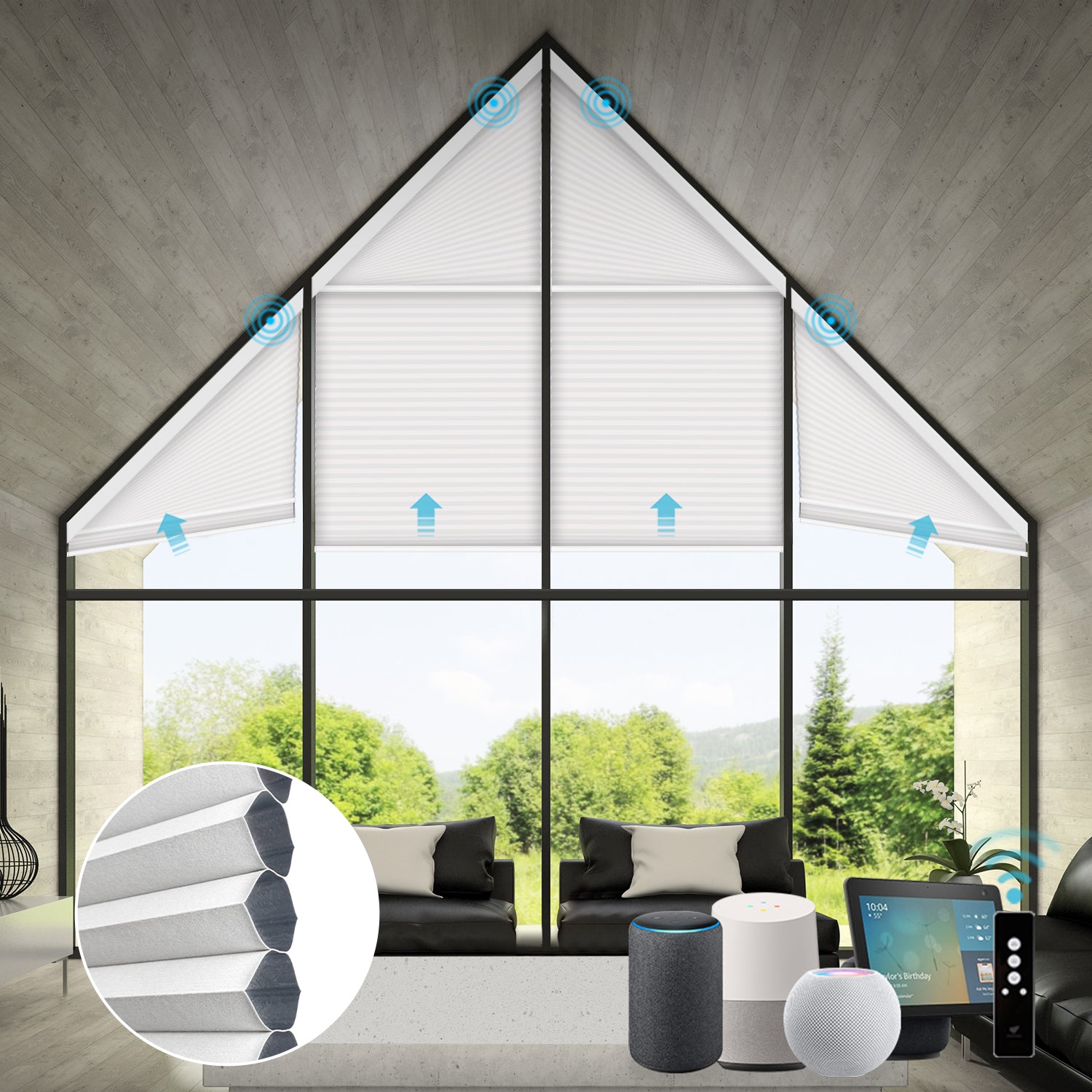 Cellular Shades For Trapezoid Windows Trapezoid Cellular Shades