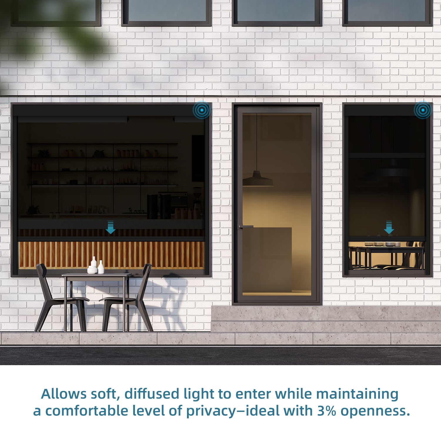 SmartWings Motorized Zipper Track Windproof Outdoor Shades