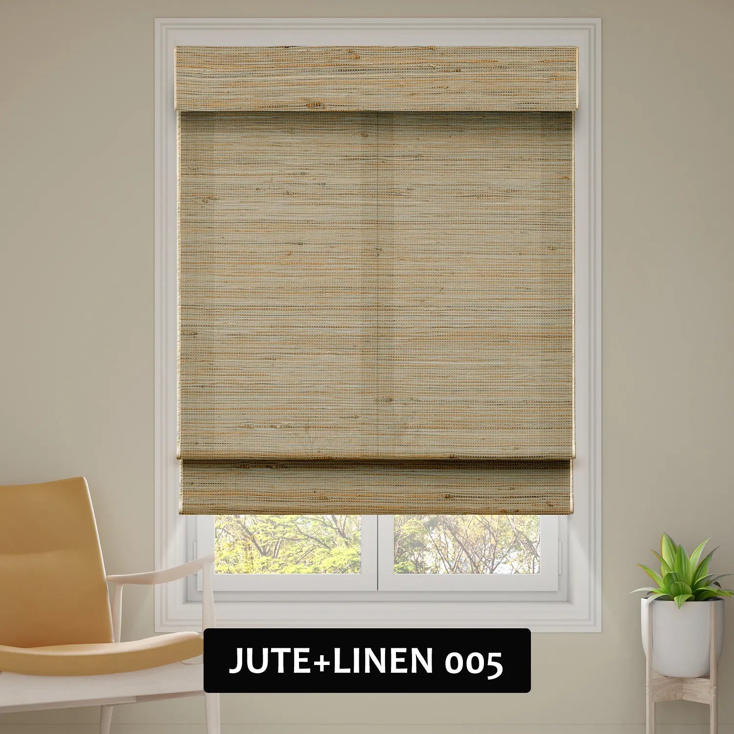 SmartWings Motorized Woven Wood Shades 50%/70%/100% Blackout