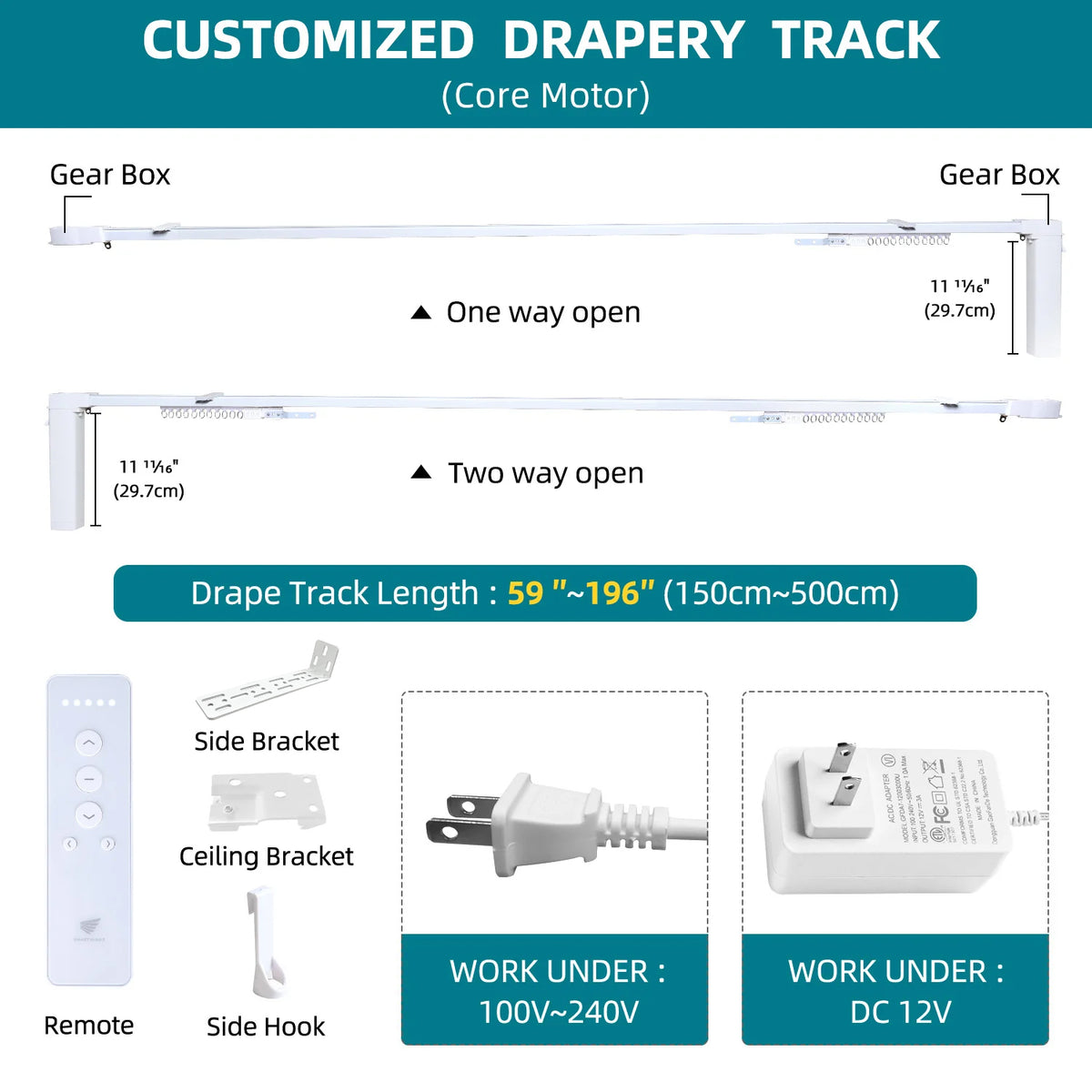 SmartWings Motorized Dual Drapery