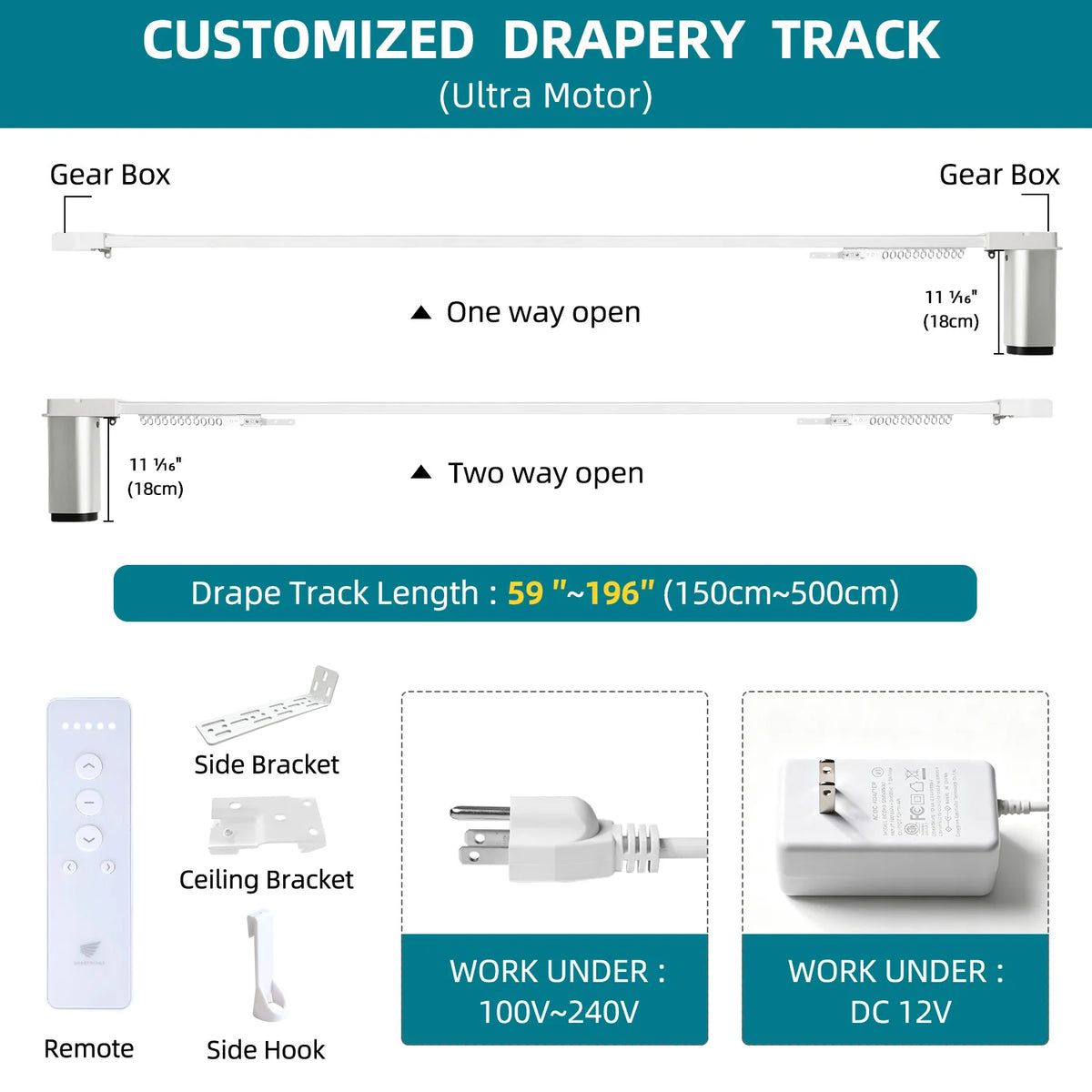 SmartWings Motorized Dual Drapery