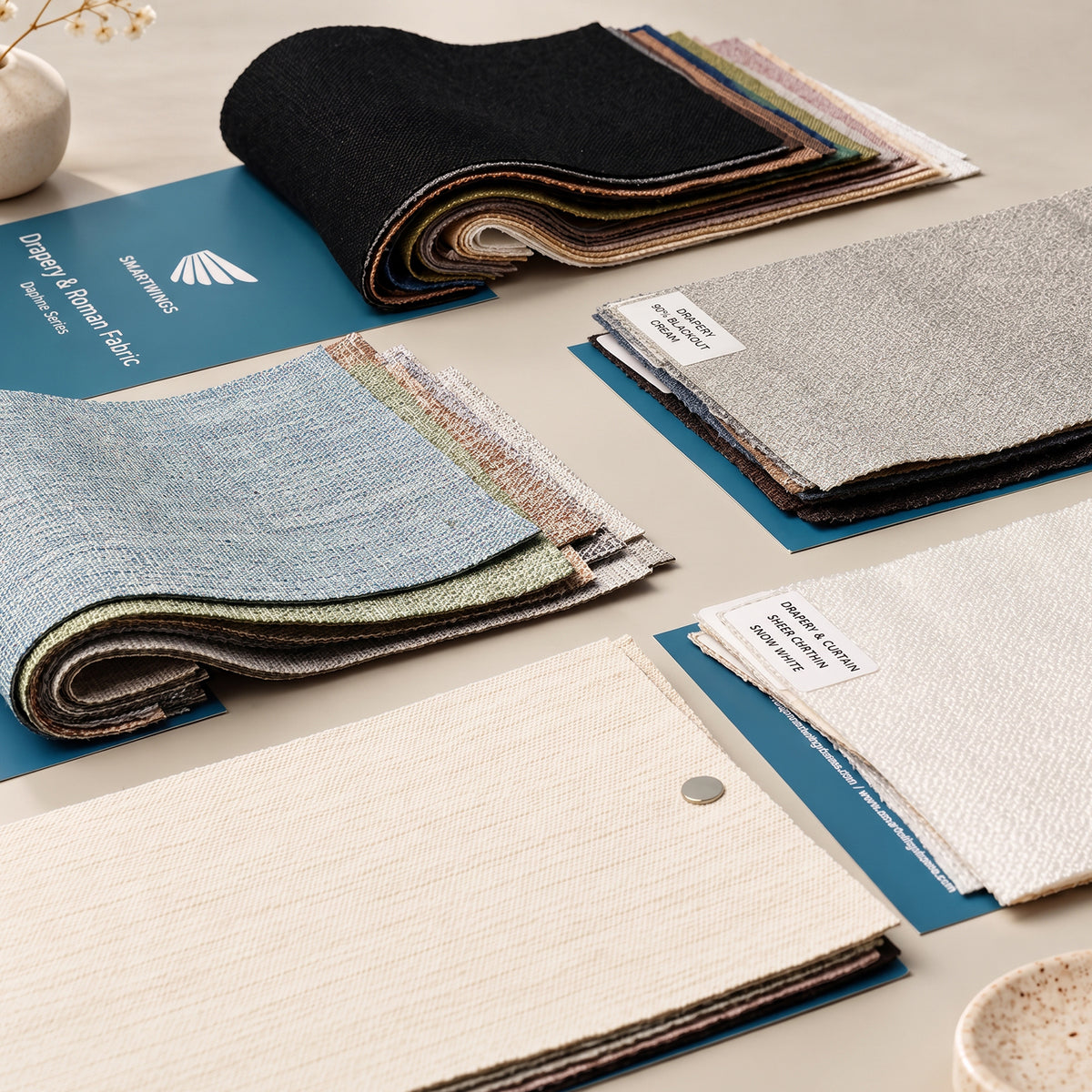 Drapery & Curtain Five Fabric Samples
