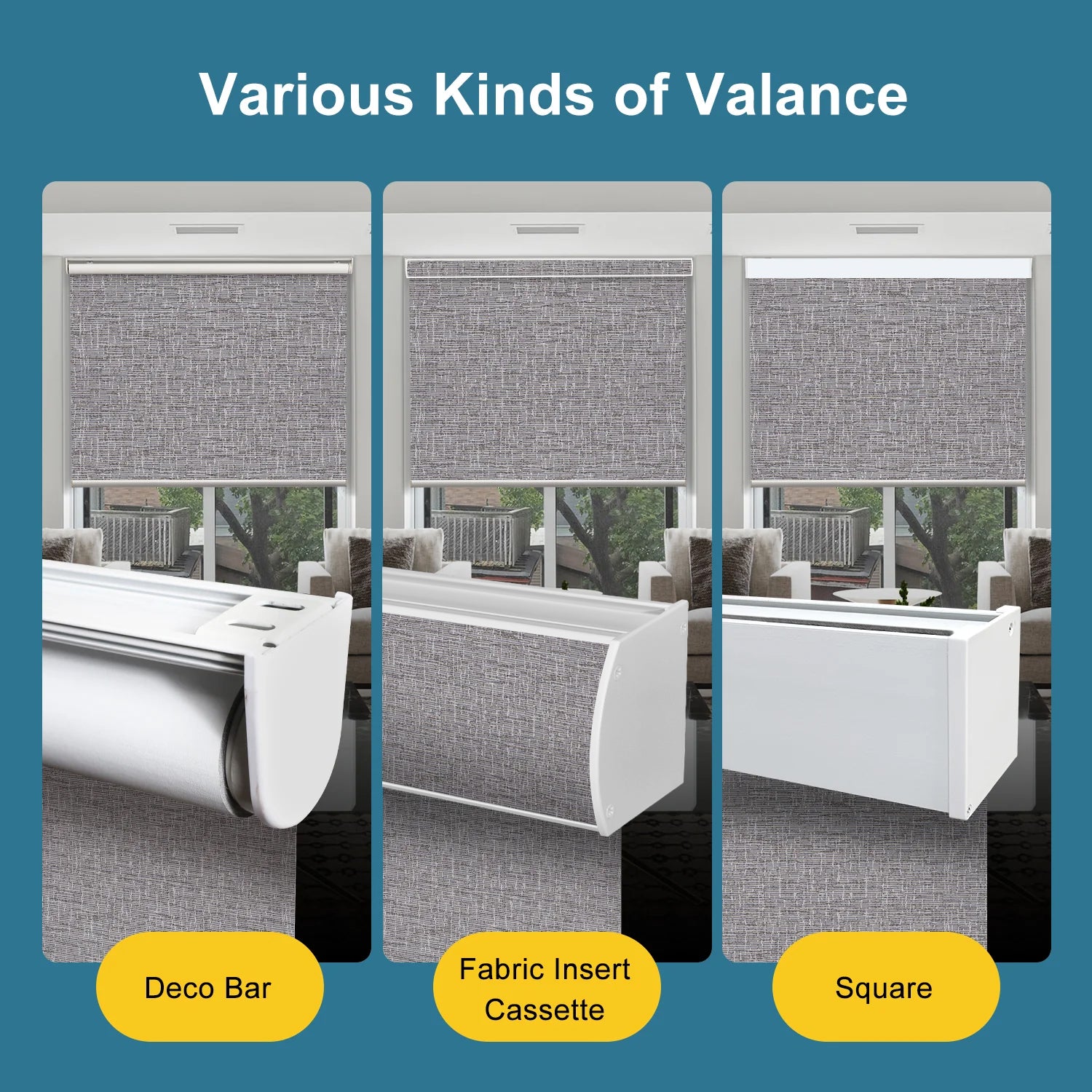 SmartWings Motorized Roller Shades 100% Blackout Safari