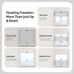SmartWings Motorized Premium Levitate Skylight Cellular Shades Hazel