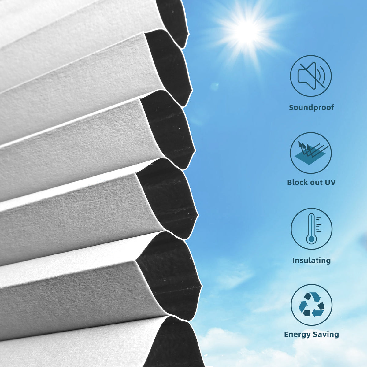 SmartWings Levitate Motorized Skylight Cellular Shades | Adjustable Top ...