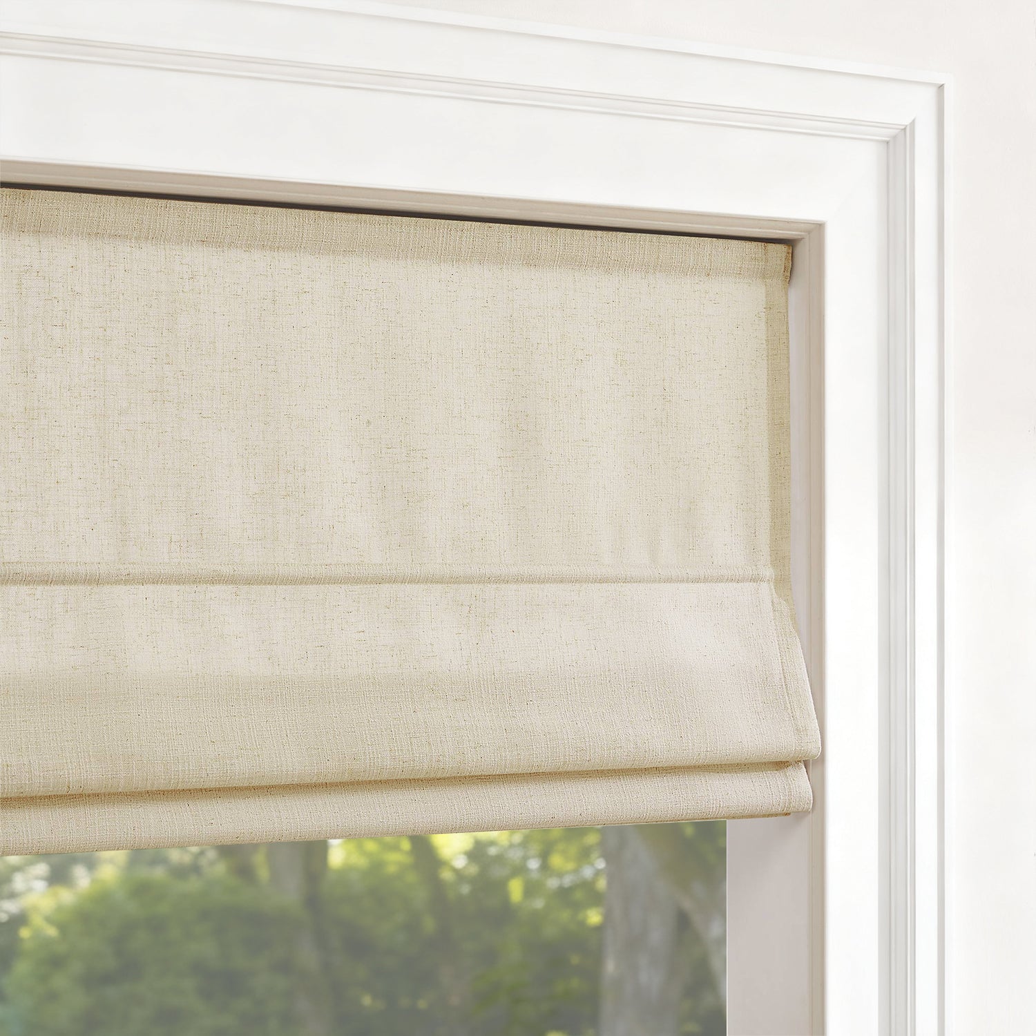 SmartWings Motorized Linen Roman Shades 50%/70%/100% Blackout Daphne