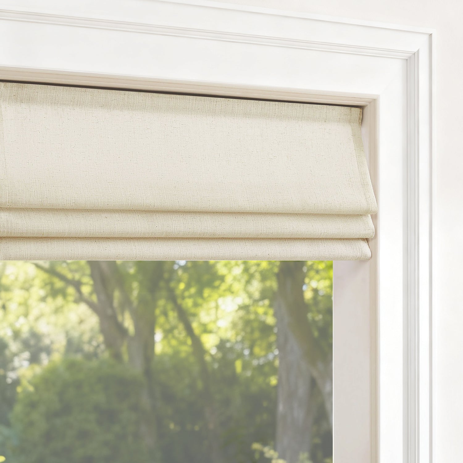 SmartWings Motorized Linen Roman Shades 50%/70%/100% Blackout Daphne