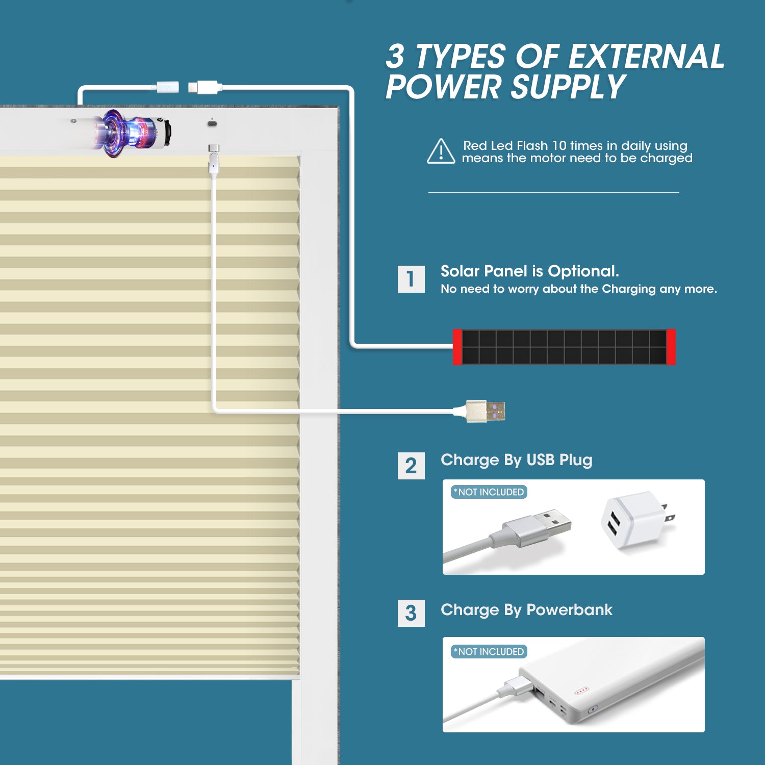 SmartWings Motorized Premium Skylight Cellular Shades Hazel