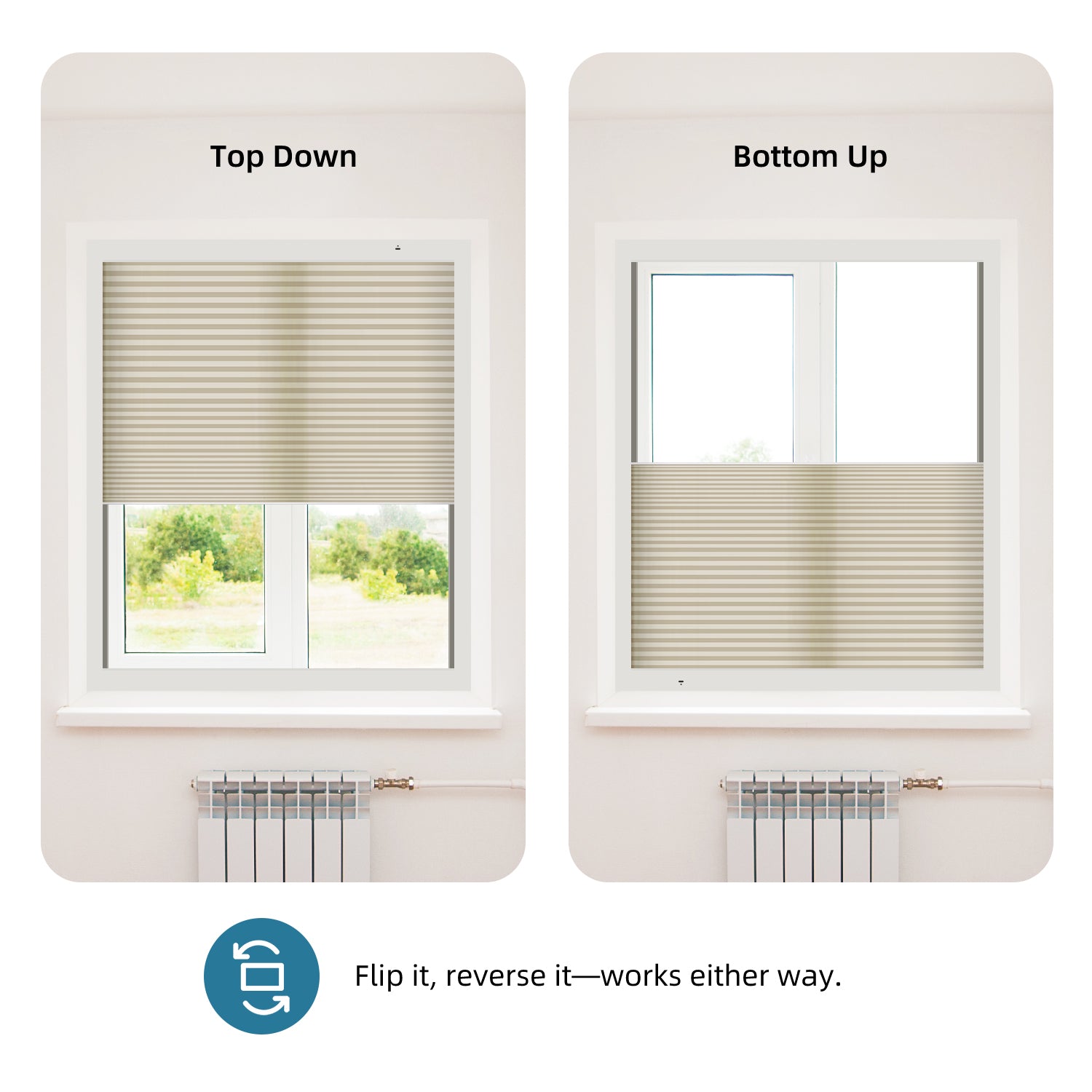 SmartWings Motorized Premium Skylight Cellular Shades Hazel