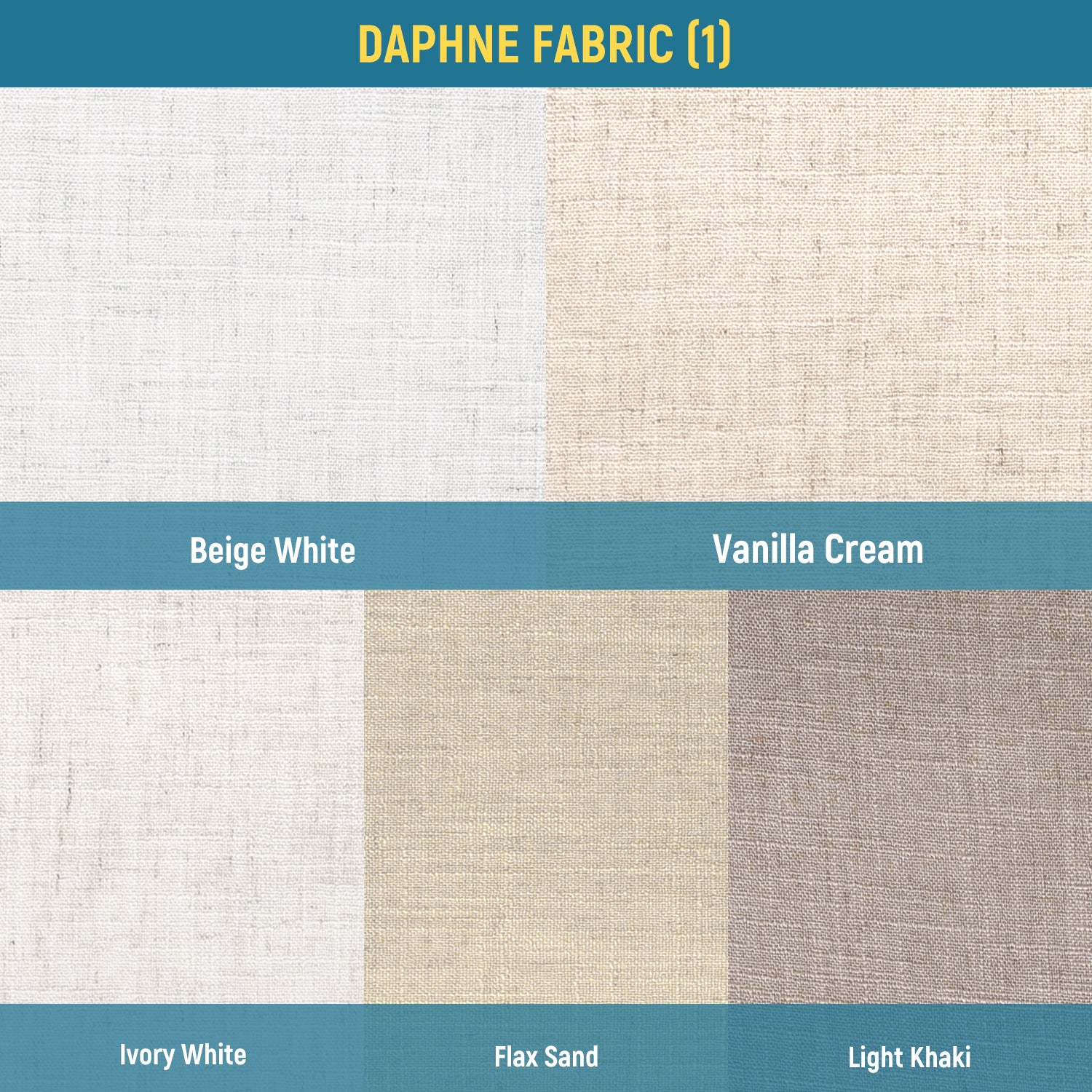 Linen Drapery & Roman Fabric Samples Daphne