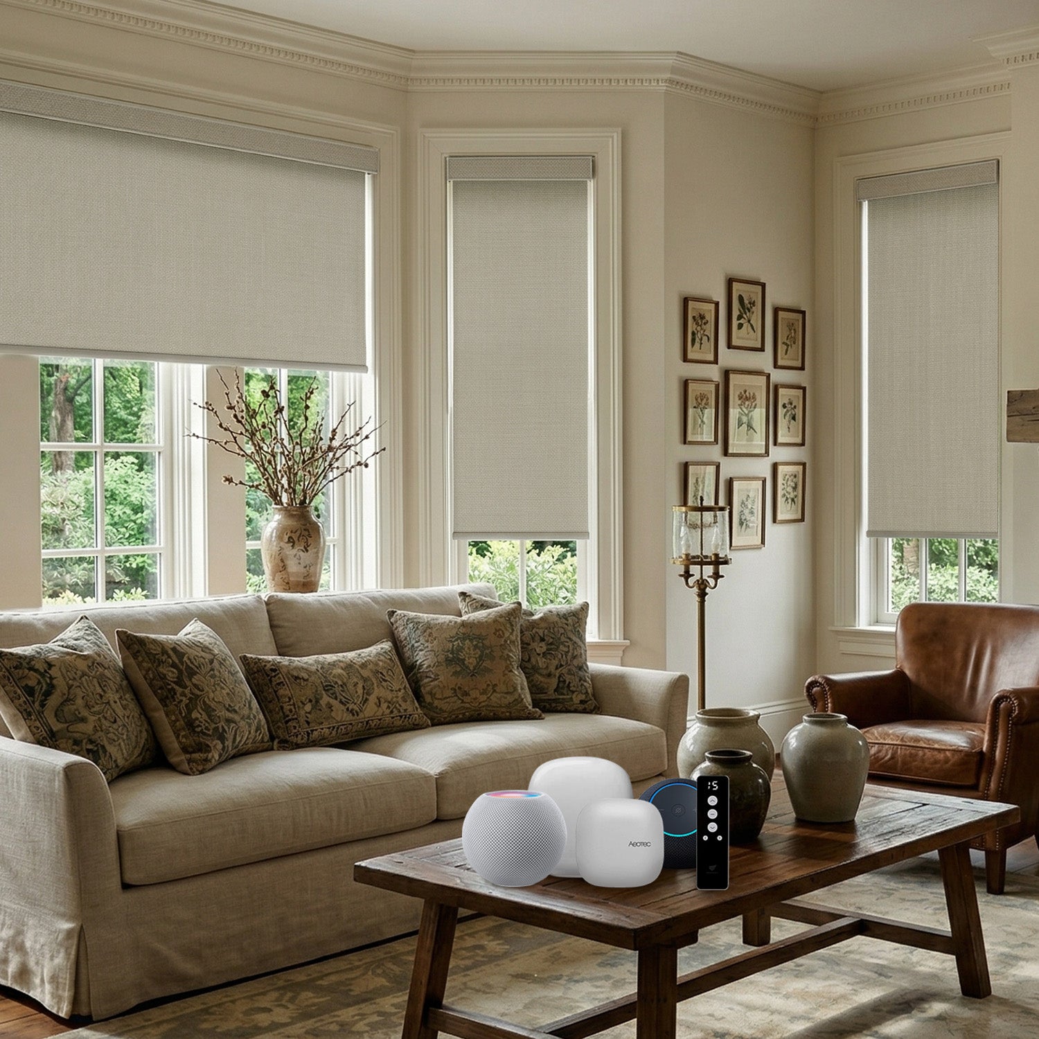 SmartWings Motorized Roller Shades 100% Blackout Vigor
