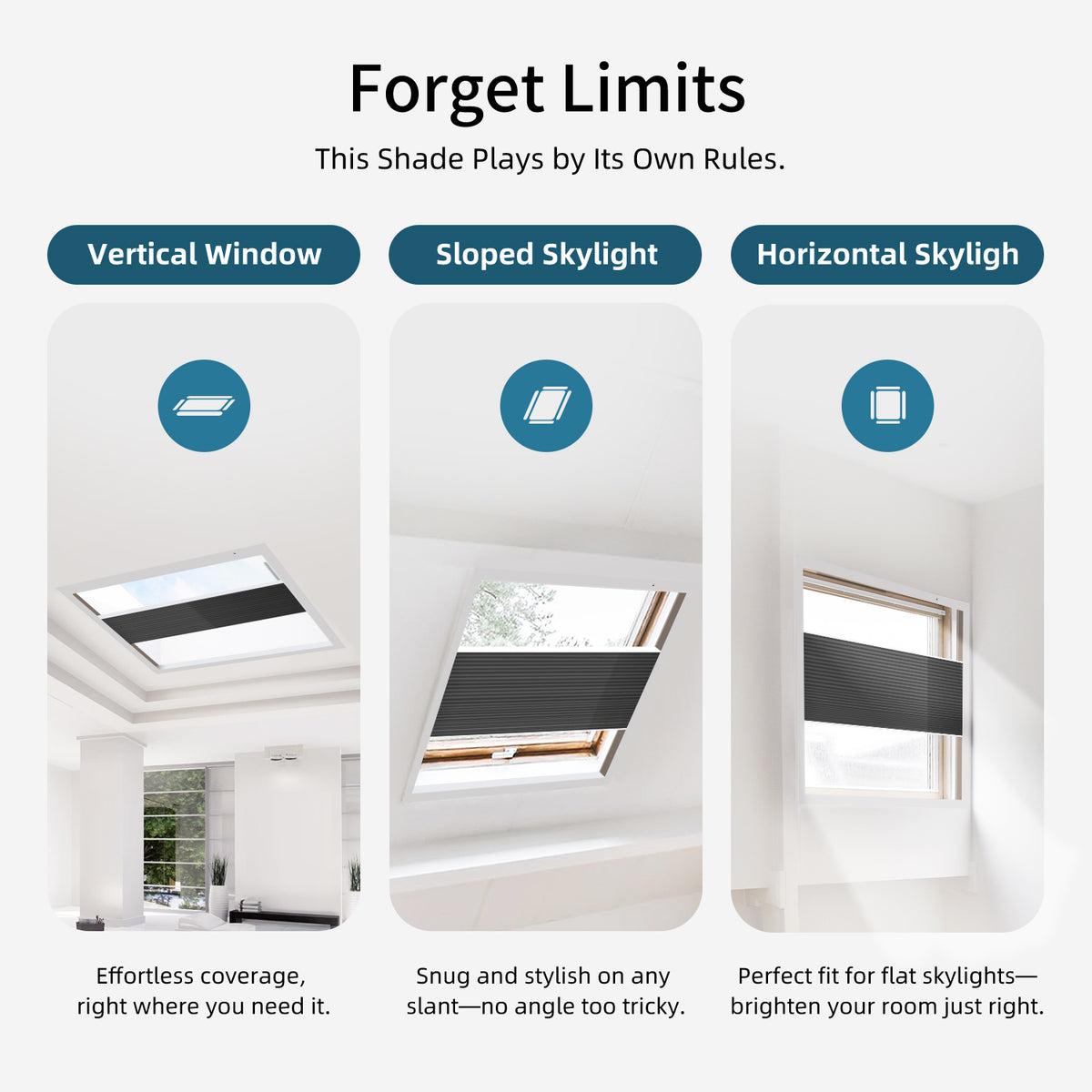 SmartWings Levitate Motorized Skylight Cellular Shades | Adjustable Top ...