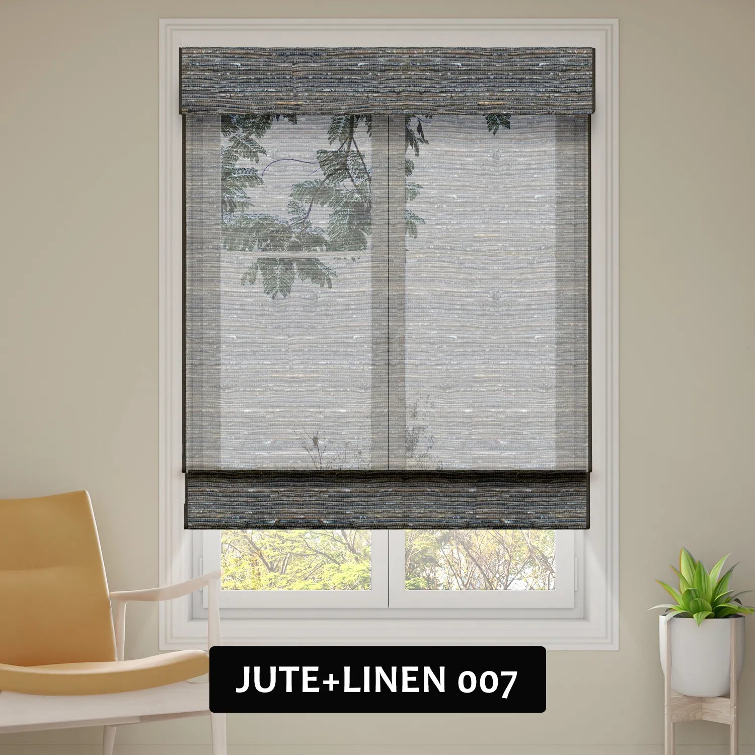 SmartWings Motorized Woven Wood Shades 50%/70%/100% Blackout