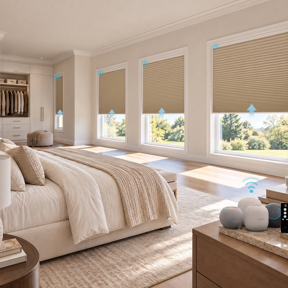 SmartWings Motorized Blackout Cellular Shades Nowa
