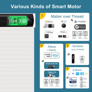 SmartWings Motorized Blackout Cellular Shades Hazel