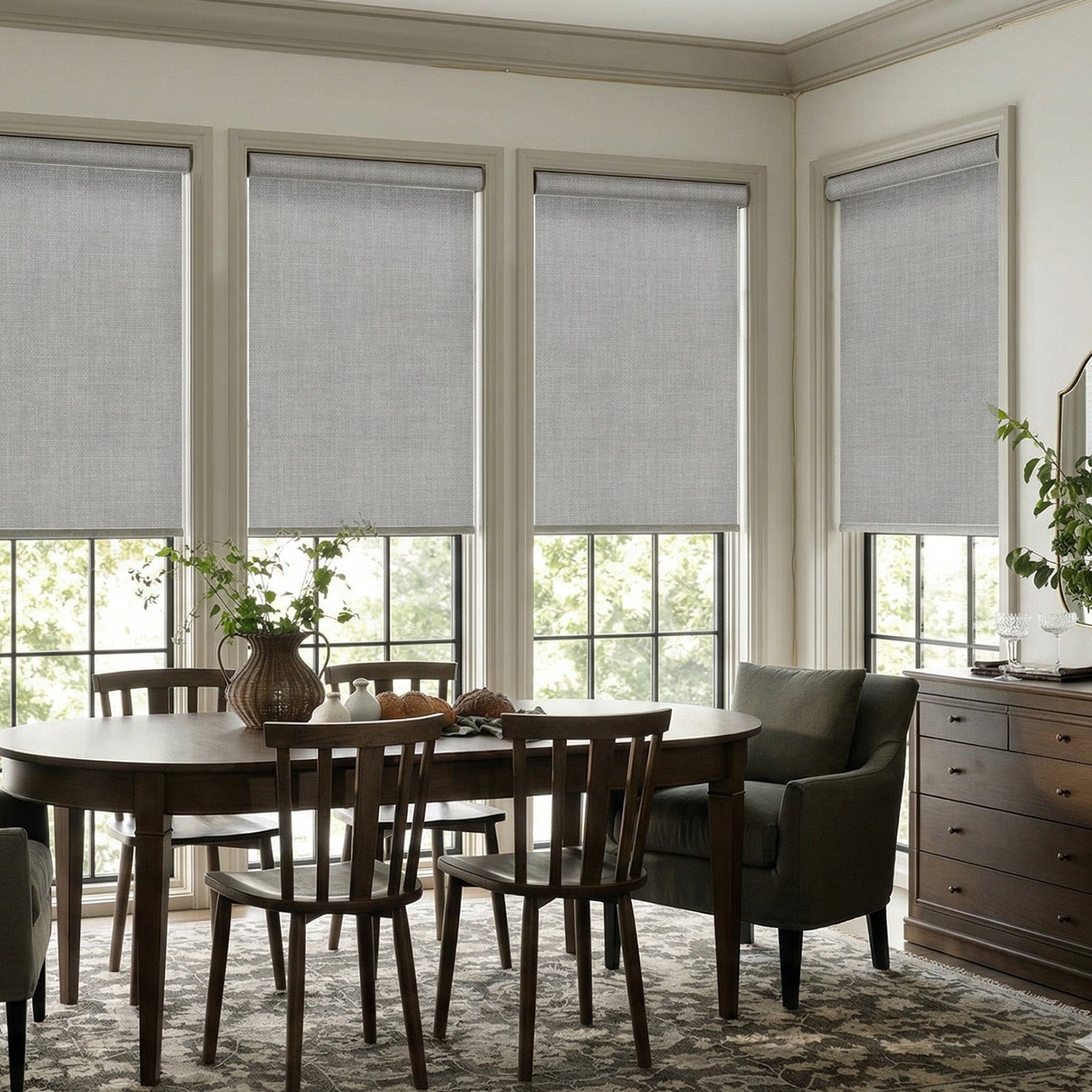 SmartWings Motorized Roller Shades 100% Blackout Vigor