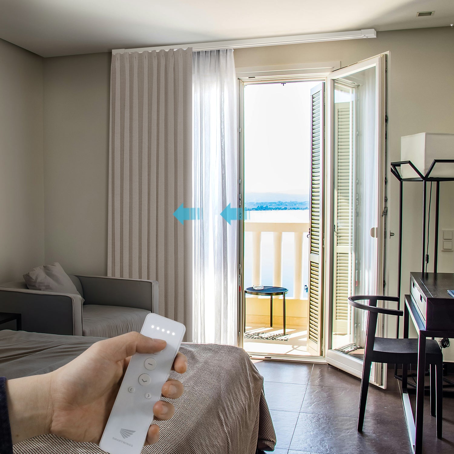 SmartWings Motorized Dual Drapery