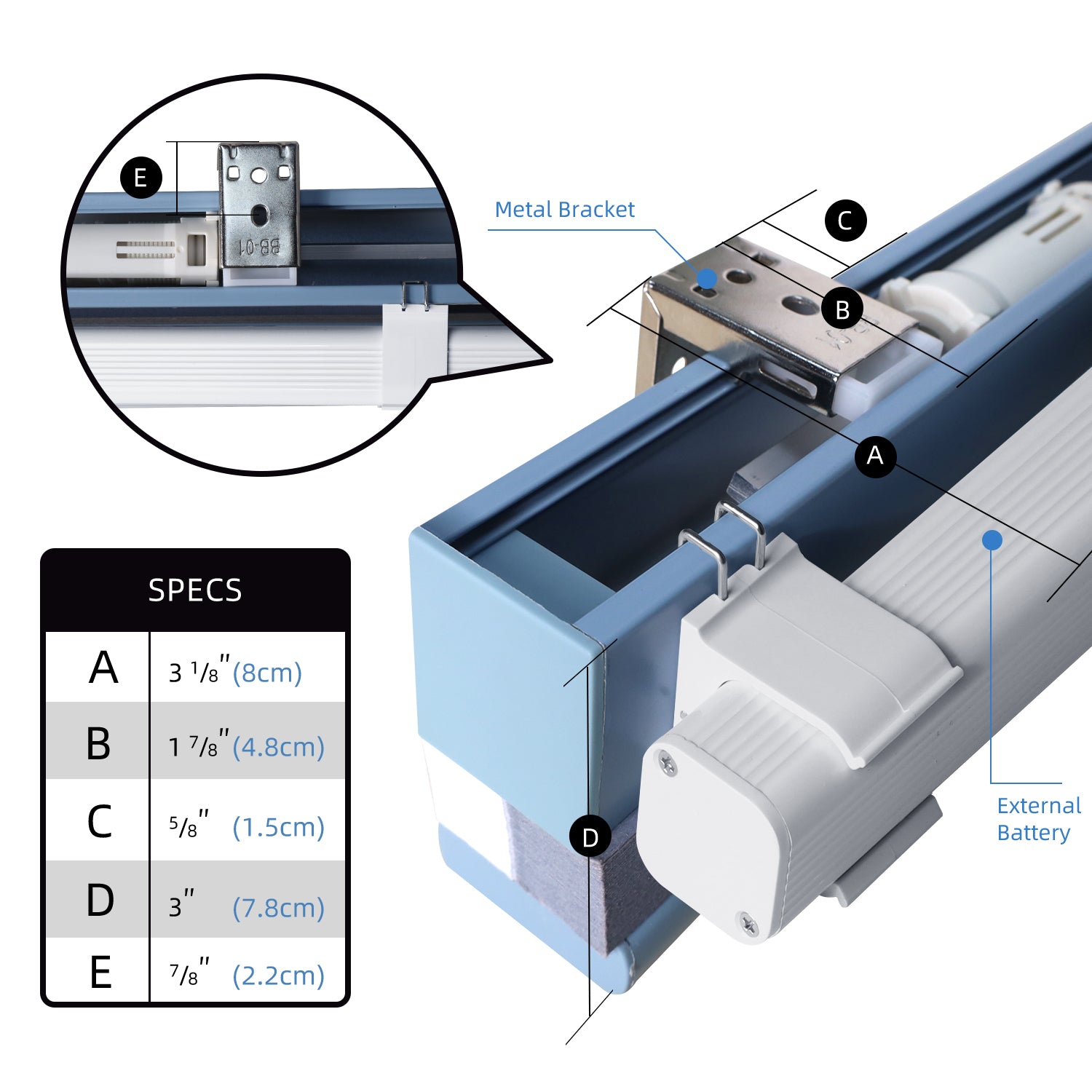 SmartWings Motorized Light Filtering Cellular Shades Hazel