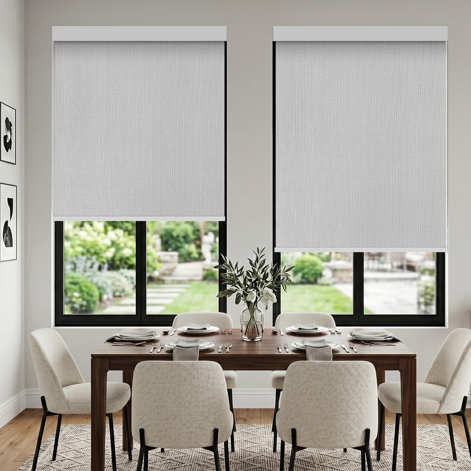 SmartWings Motorized Blackout Solar Shades 0% Openness Metis