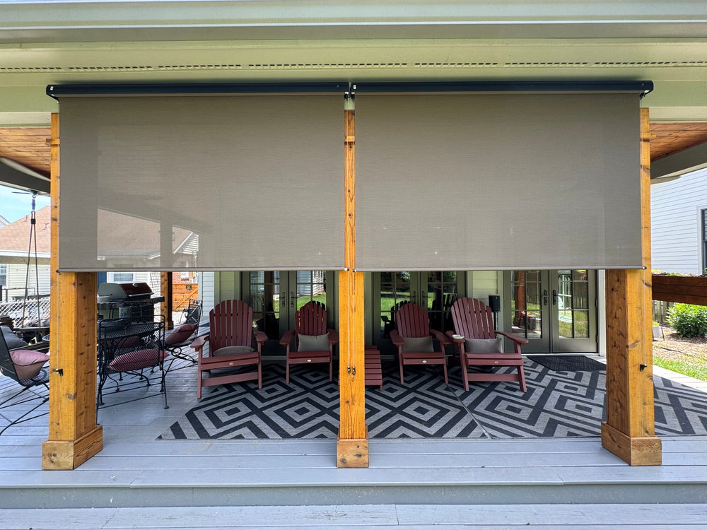 Outdoor Shades 5% Openness - Coffee