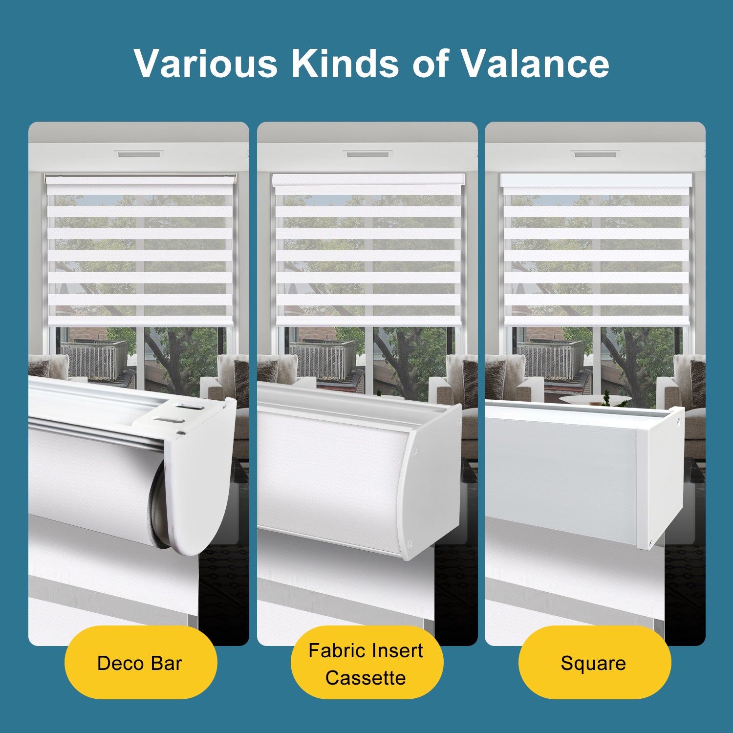 SmartWings Motorized Zebra Shades 85% Blackout 95mm Phoebe