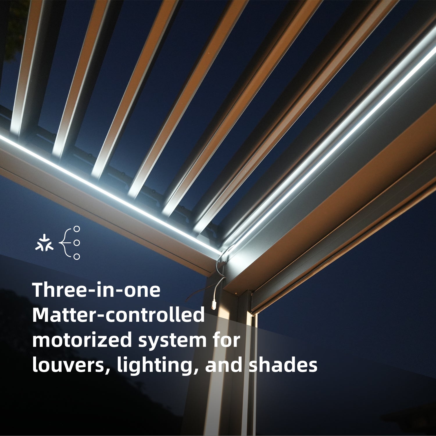 SmartWings Motorized Matter Pergola Flexar Q3