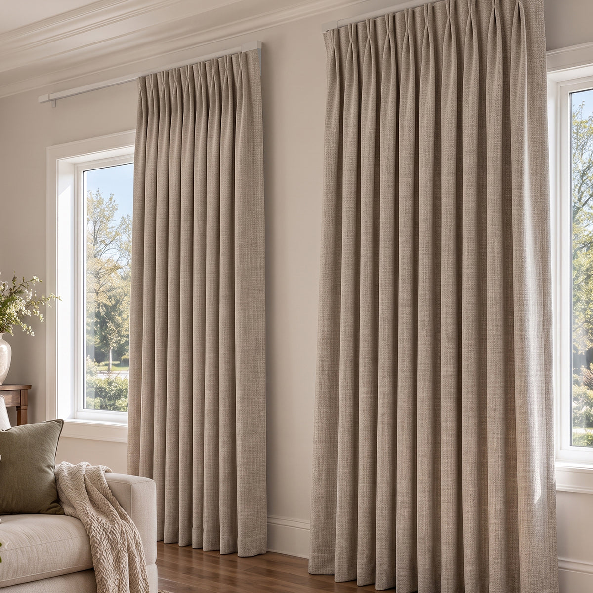 SmartWings Motorized Drapery & Curtain 100% Blackout Peplos