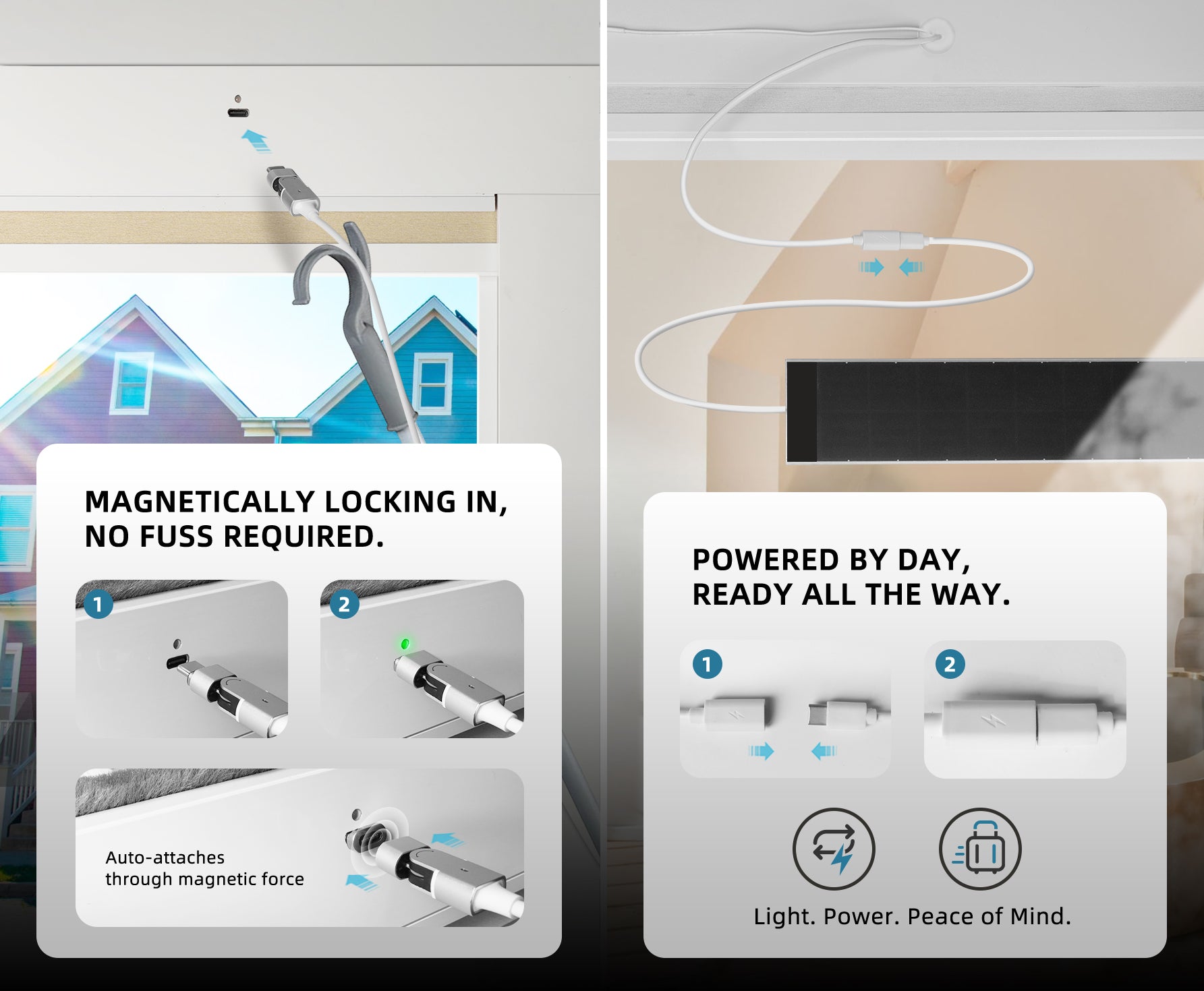 SmartWings Motorized Premium Day/Night Skylight Cellular Shades Hazel