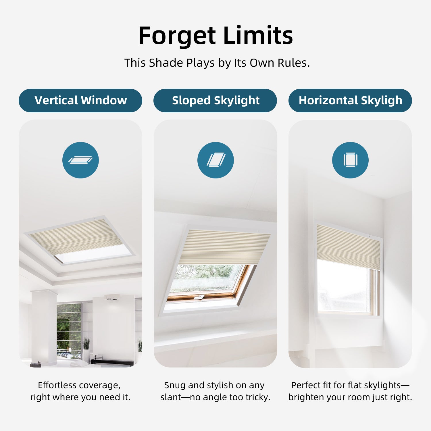 SmartWings Motorized Premium Skylight Cellular Shades Hazel