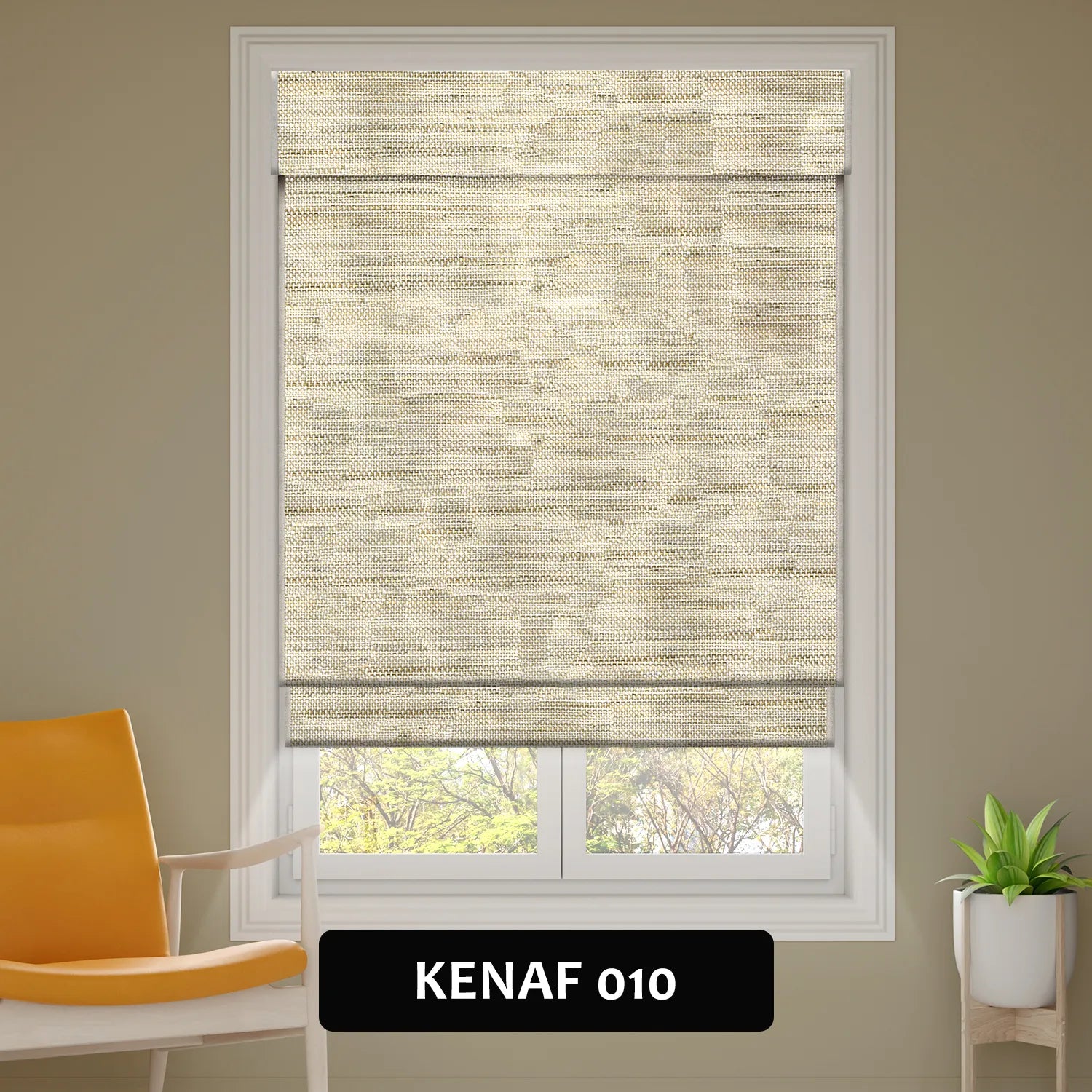 SmartWings Motorized Woven Wood Shades 50%/70%/100% Blackout Orithyia