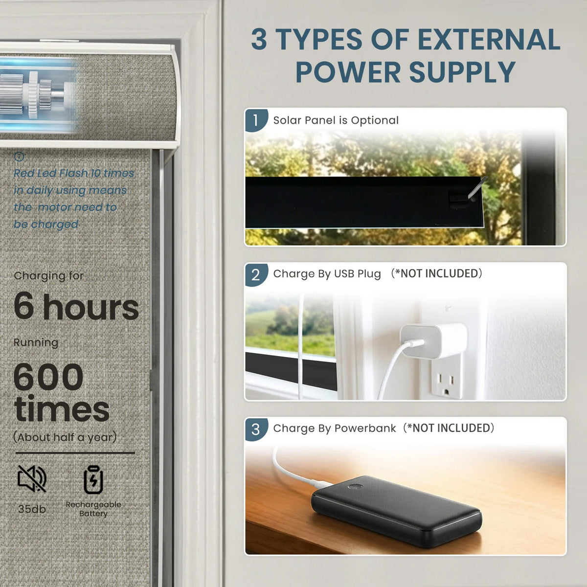 SmartWings Motorized Large Roller Shades – Made & shipped from the US