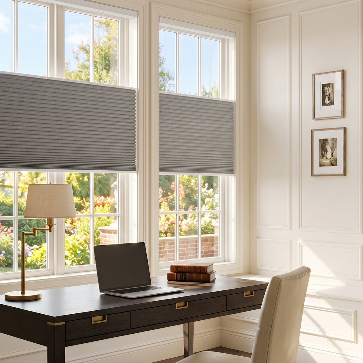 SmartWings Motorized Levitate Linen Cellular Shades Nowa Designer Texture Helios