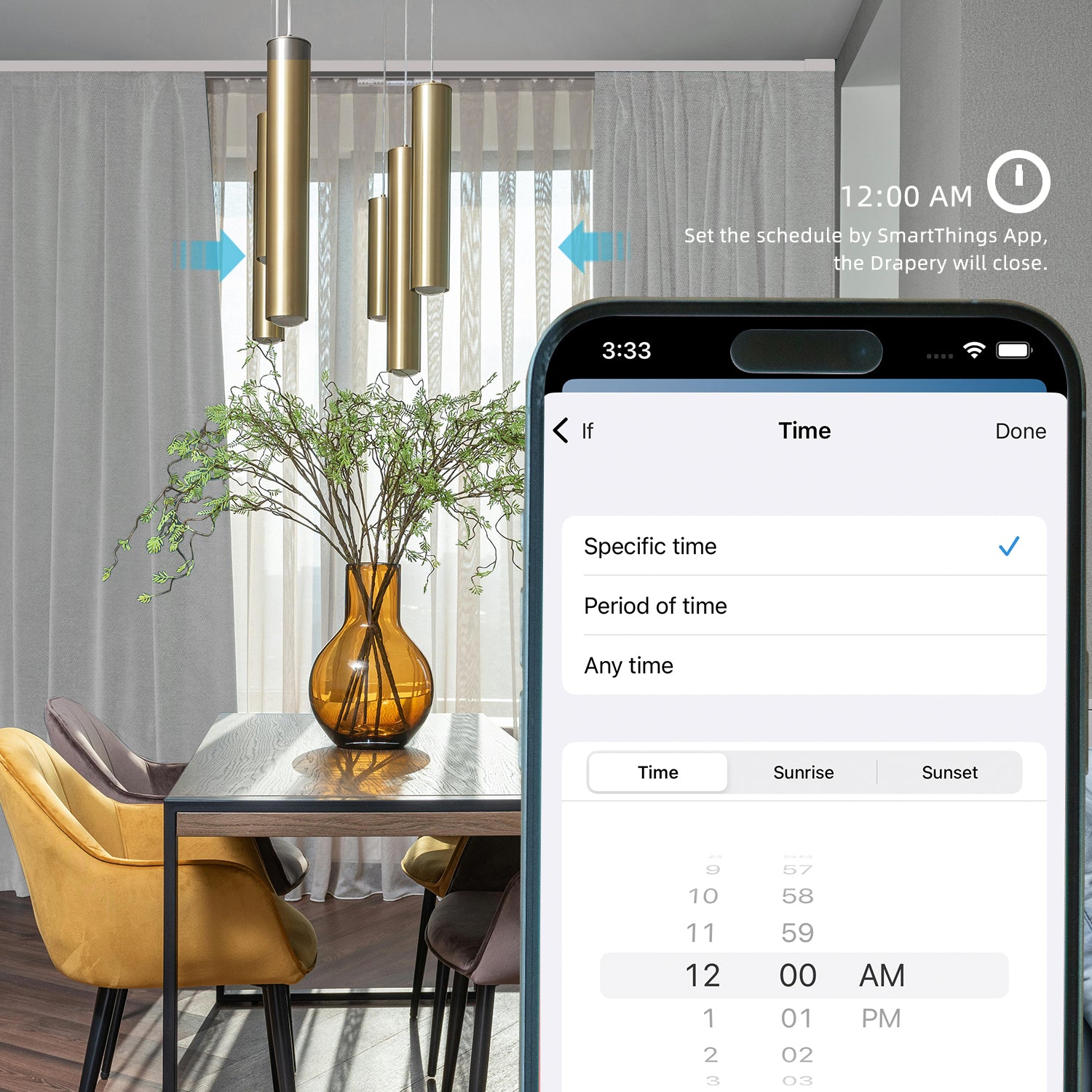 SmartWings Motorized Dual Drapery