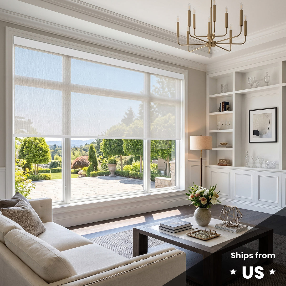 SmartWings Motorized Large Roller Shades – Made & shipped from the US