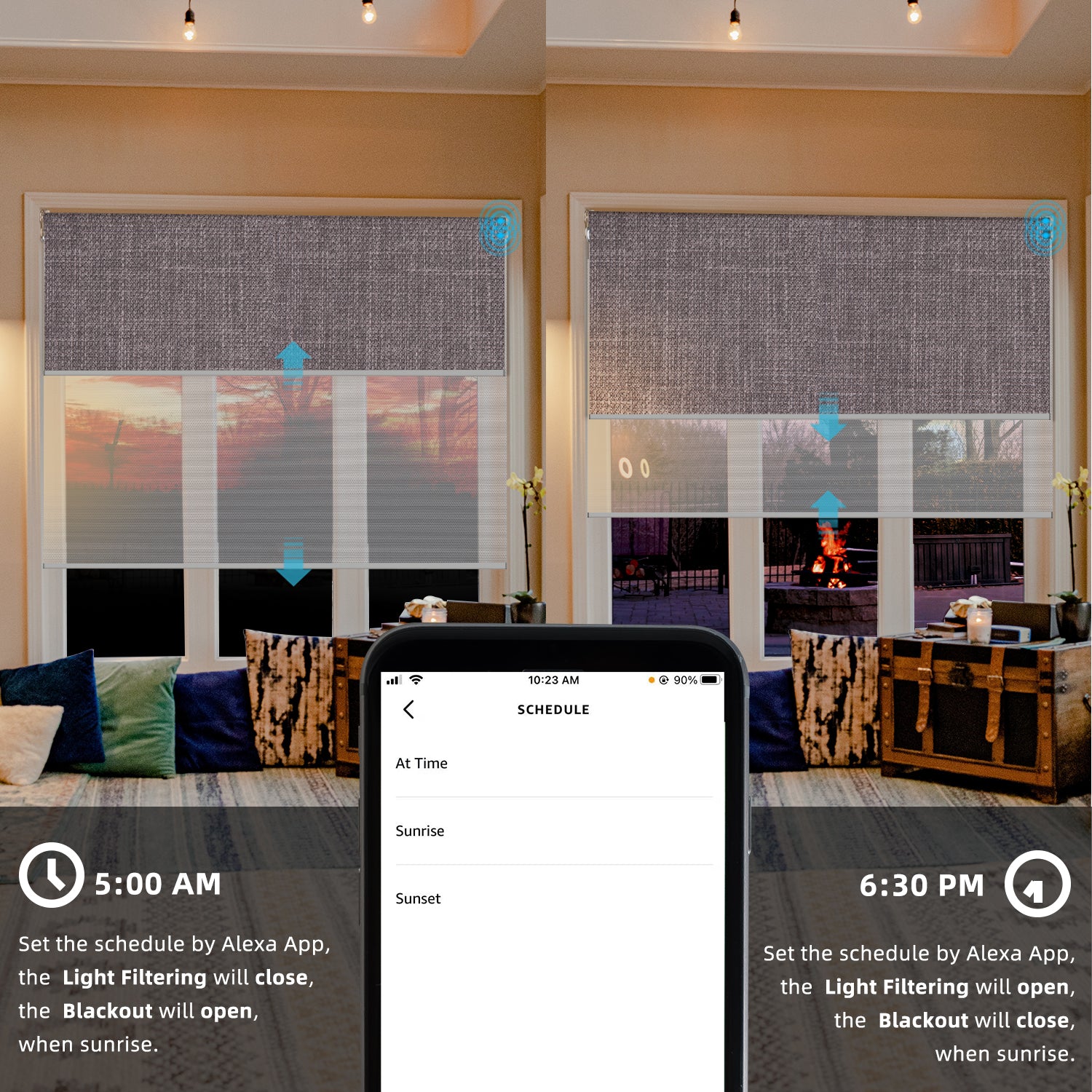 SmartWings Motorized Dual Shades