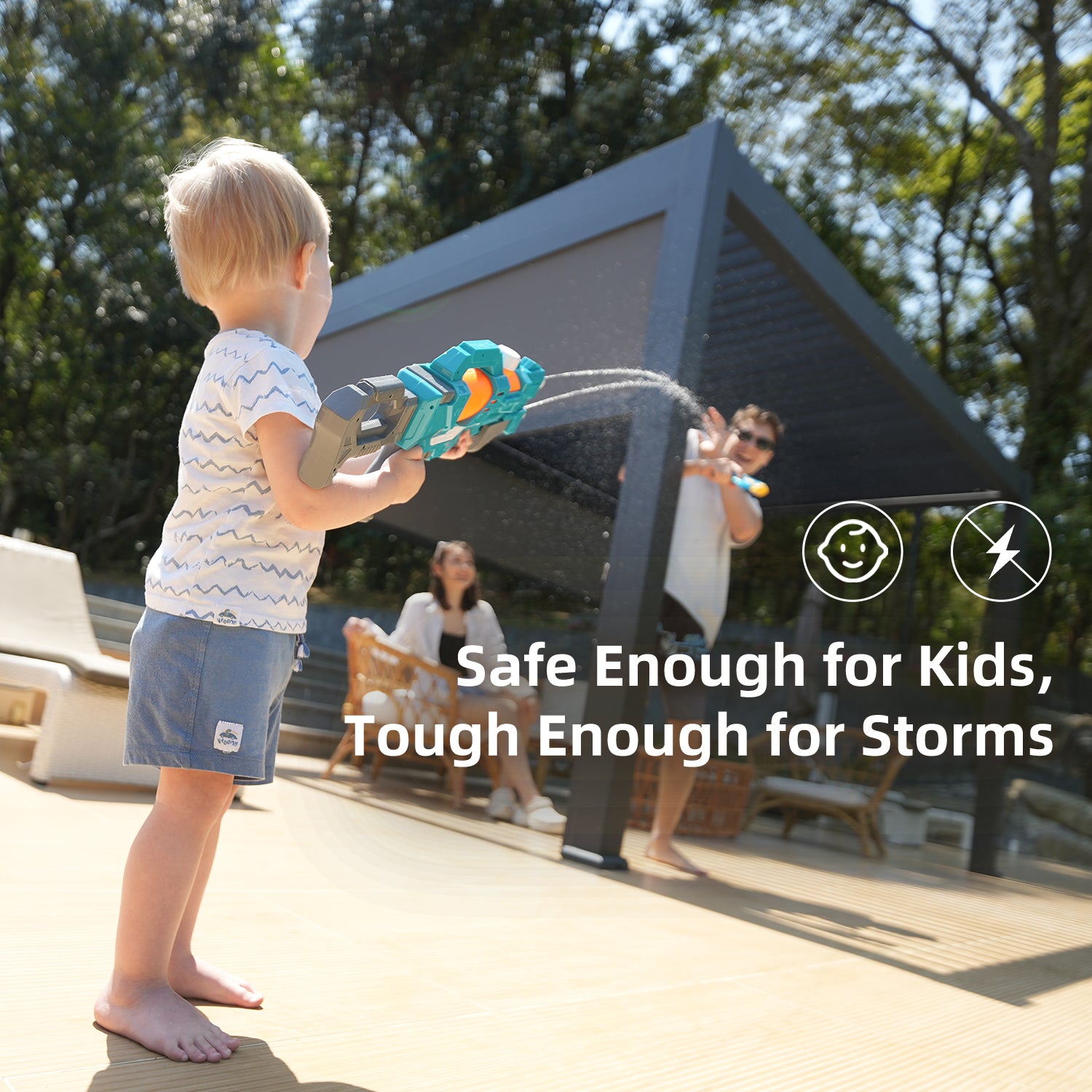 SmartWings Motorized Matter Pergola Flexar Q3