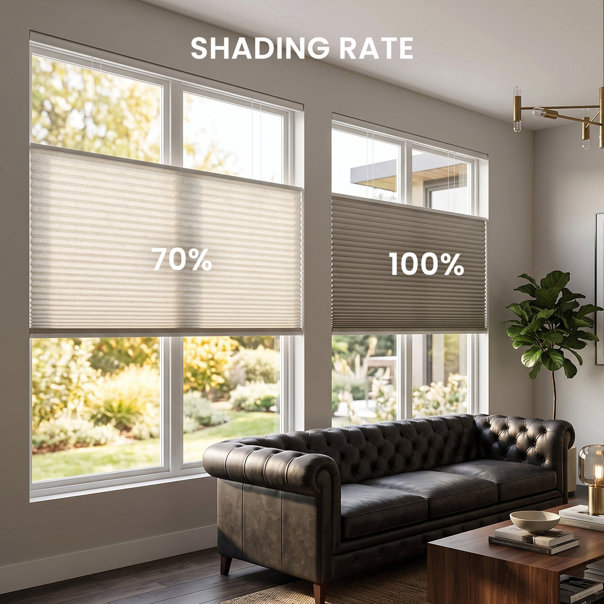 SmartWings Motorized Levitate Linen Cellular Shades Nowa Designer Texture Helios