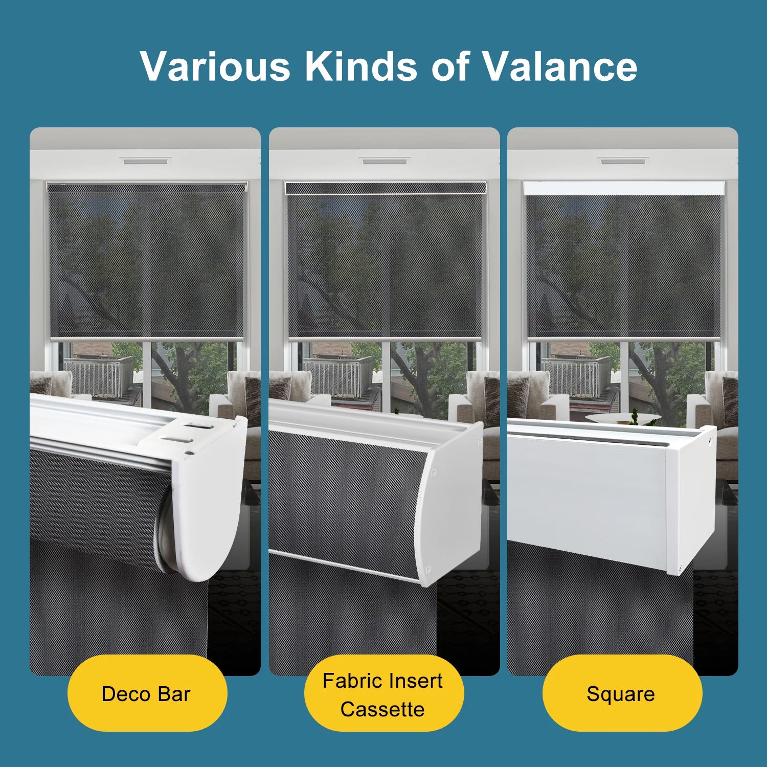 SmartWings Hardwired Motorized Light Filtering Solar Shades 1%/3%/5% Openness Aventus