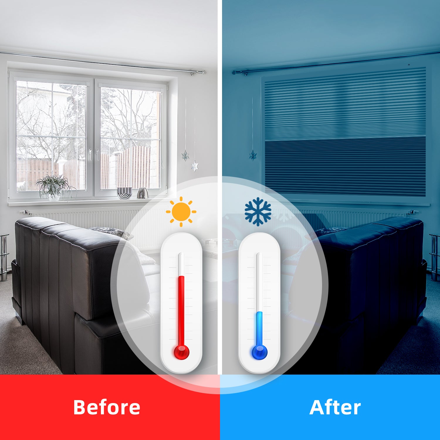 SmartWings Motorized Premium Day/Night Skylight Cellular Shades Hazel